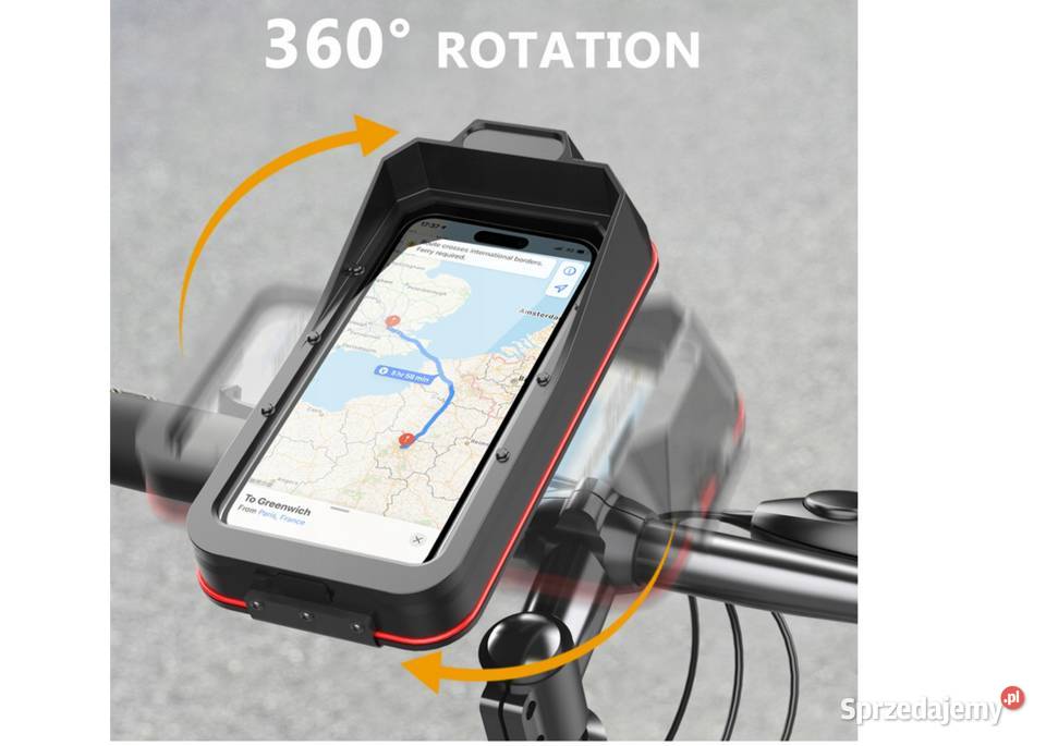 UCHWYT WODOODPORNY NA TELEFON GPS NA KIEROWNICĘ Sosnowiec