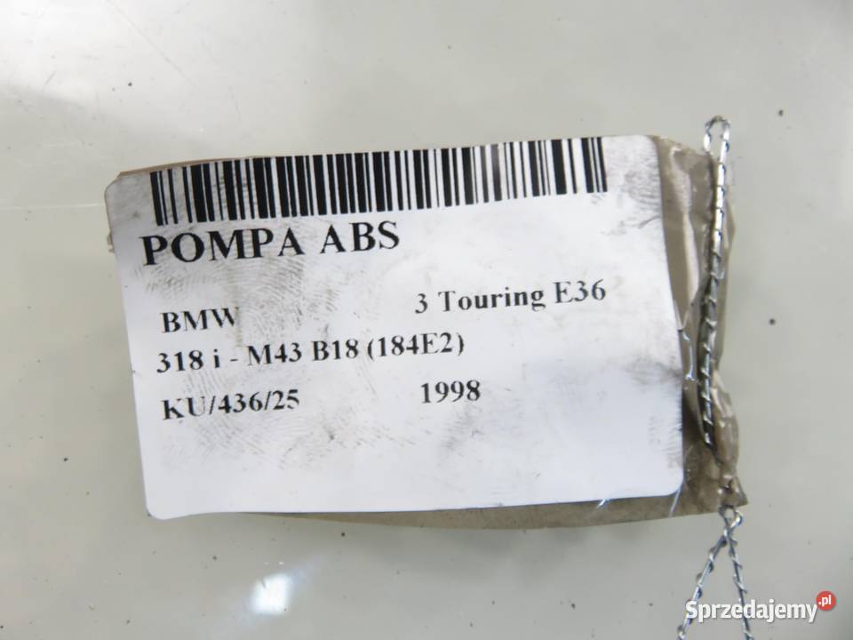 POMPA ABS BMW 3 Touring E36 6751767 10020402544 Części samochodowe