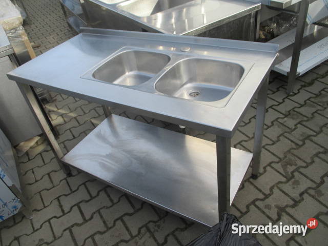 Zlew Gastronomiczny 2 Komorowy Z Półką 1306085 Ostrów Wielkopolski