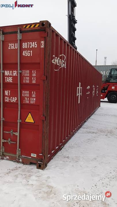 Kontener morski 40 HC 12 metrowy Pewny kontener Lublin