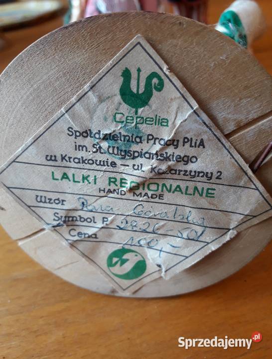 Lalki ludowe w strojach regionalnych Cepelia PRL Antyki Gdynia