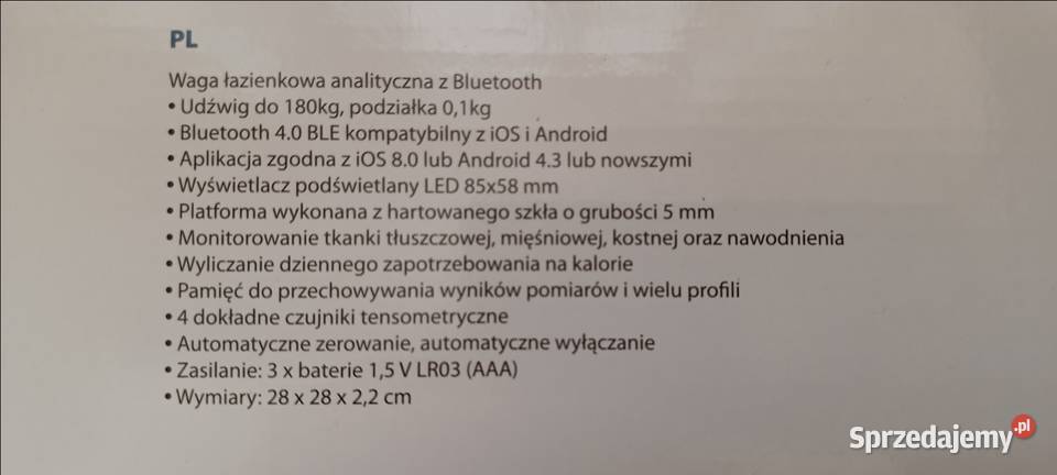 BLAUPUNKT waga łazienkowa BSM601BTW NOWA