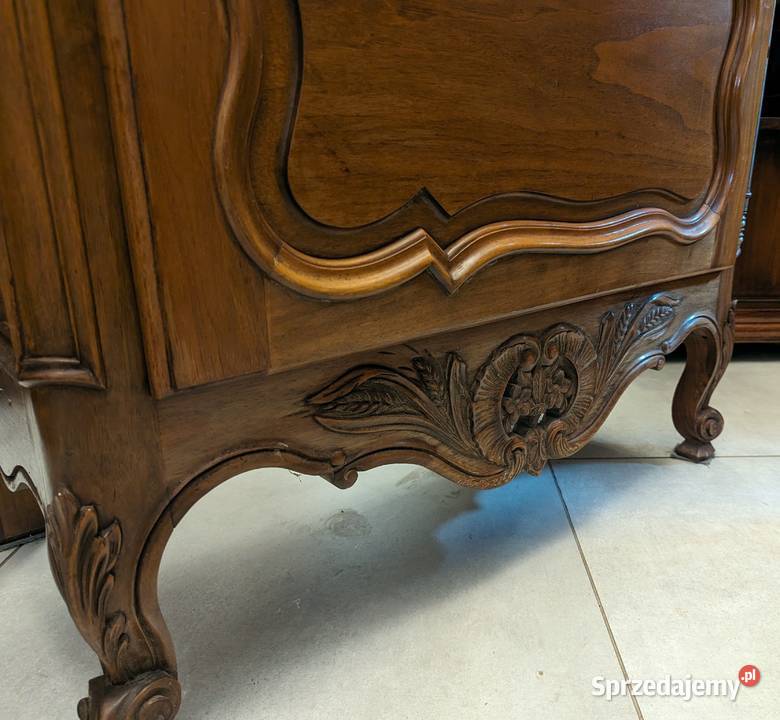 Wspaniała witrynaserwantka ludwikowska ciemny Dąbrowa Górnicza sprzedam