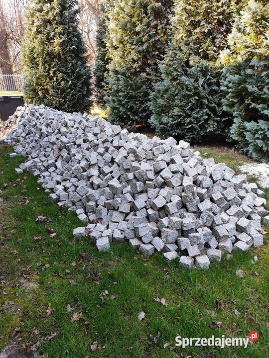 Kostka brukowa granit używany mazowieckie Sikórz