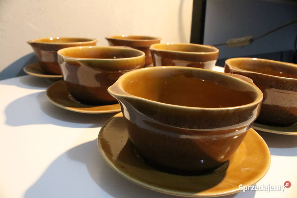 Bulionówki ze spodkami komplet 6 Mirostowice dolnośląskie Wrocław