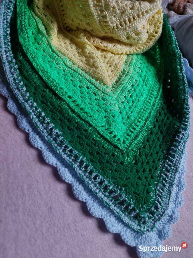 Chusta wykonana na szydełku RĘKODZIEŁO kujawsko-pomorskie Bydgoszcz