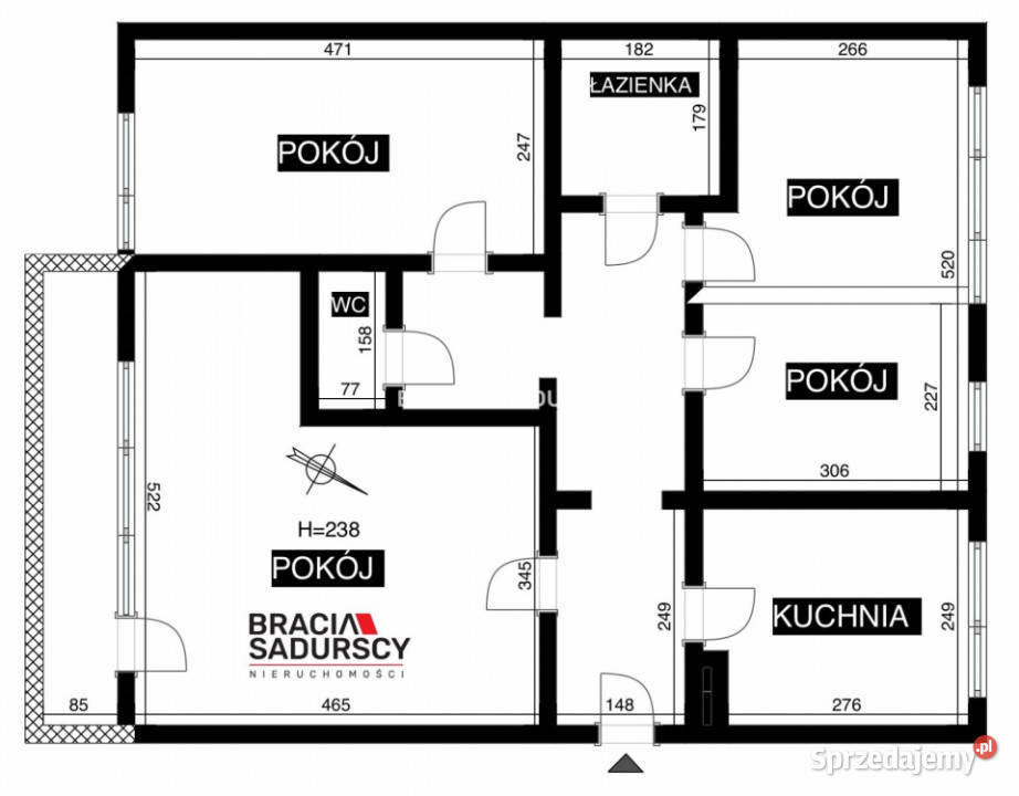 Mieszkanie Kraków Gromady Grudziąż 7138m2