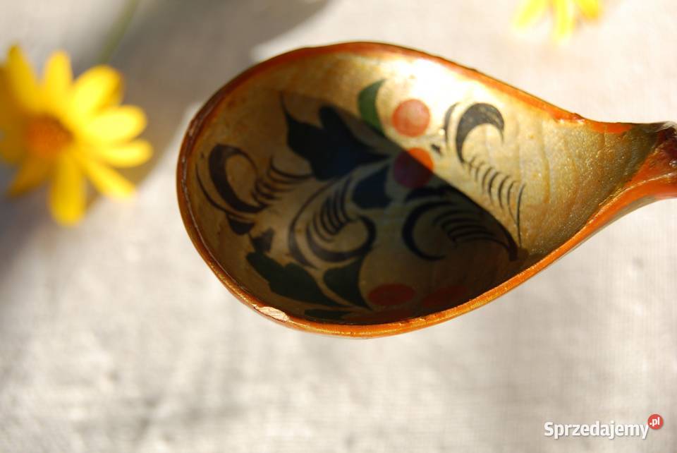 Chochłoma ręcznie malowana rosyjska łyżka ludowa wielokolorowy Pozostałe Lublin