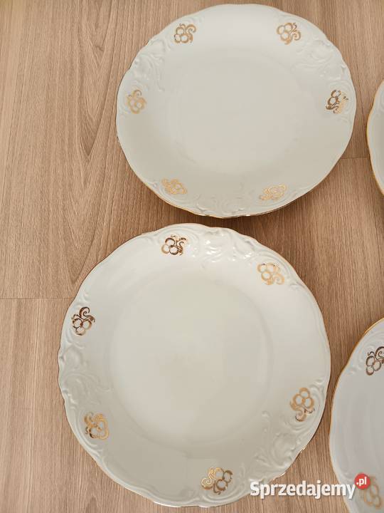 Zestaw talerze Wawel Fryderyka porcelana PRL 16 Kraków