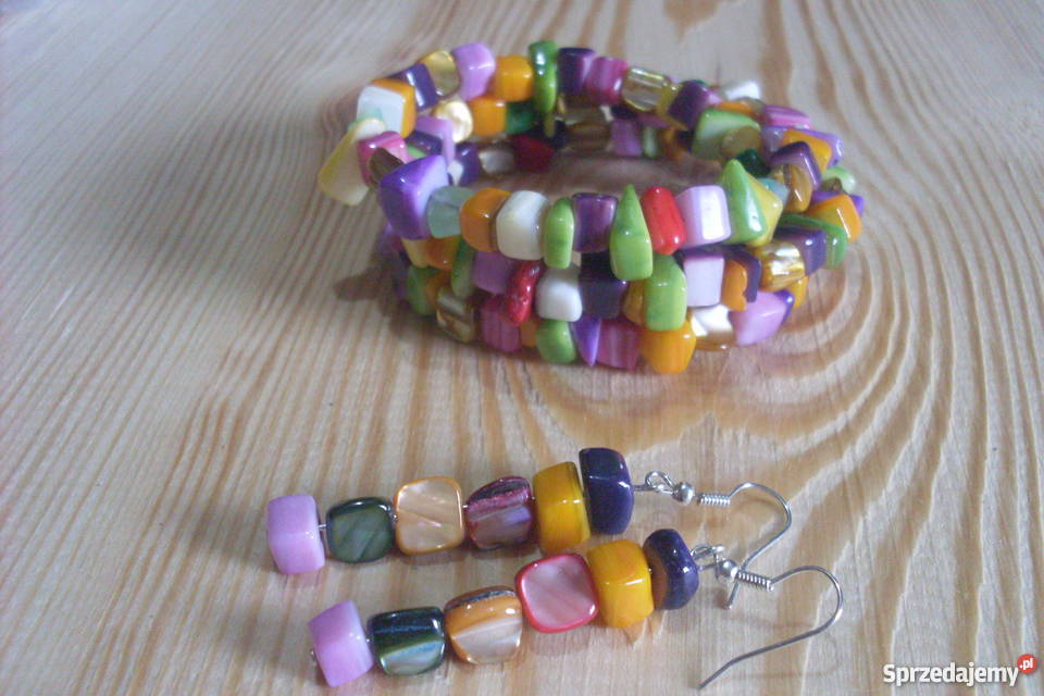 Bransoletka i kolczyki 57 posrebrzane Opole