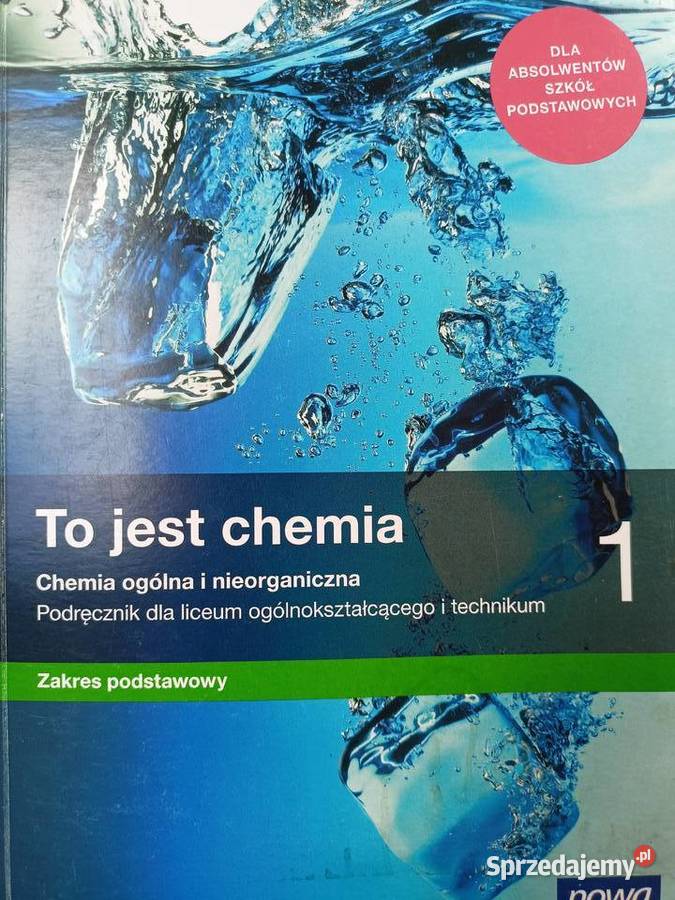 To jest chemia nowej ery używane podręczniki chemia Warszawa