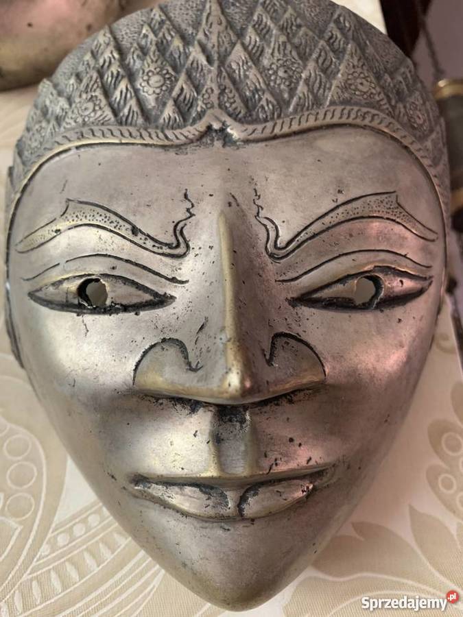 Realistyczna straszna Maska mosiężna maski Bystrzyca Kłodzka