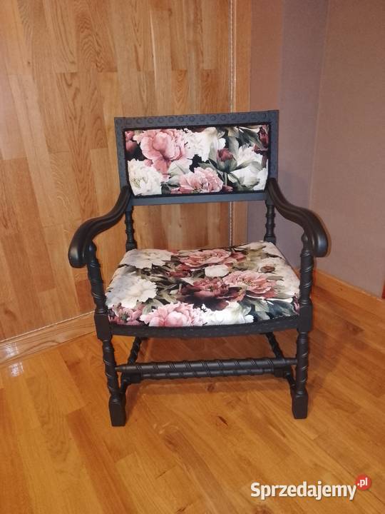 Fotel tron, krzesło po renowacji