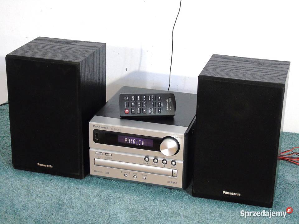 Wieża Panasonic SAPM250 pilot USB mp3 BT CD kol Jasło sprzedam