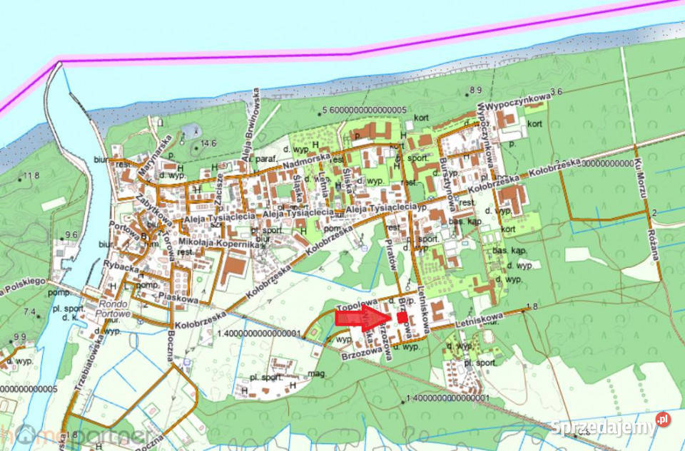 Działka 724m2 Mrzeżyno 724m2