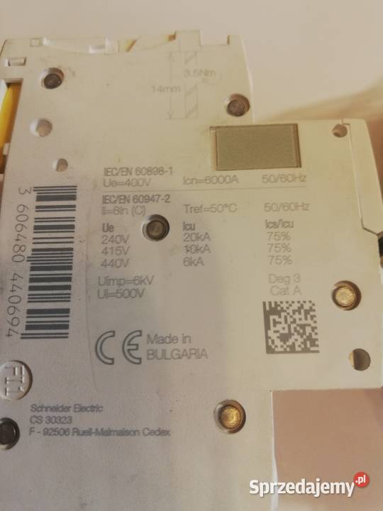 Wyłącznik nadprądowy iC60N C 32A Schneider Dąbrowa Górnicza