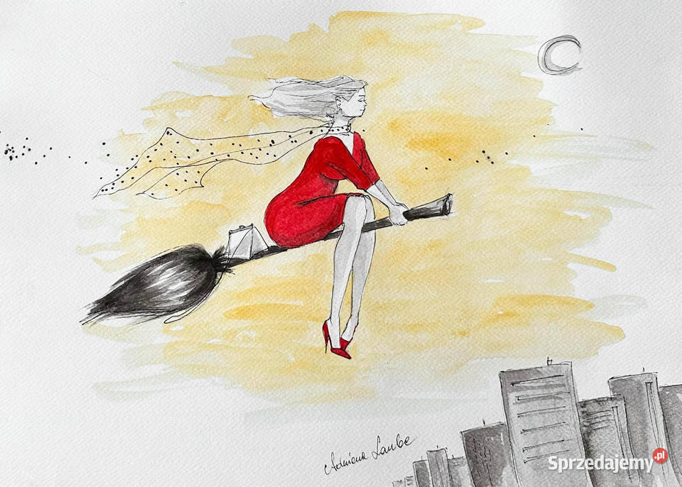 Będę na czas akwarela artystki Adriany Laube Katowice