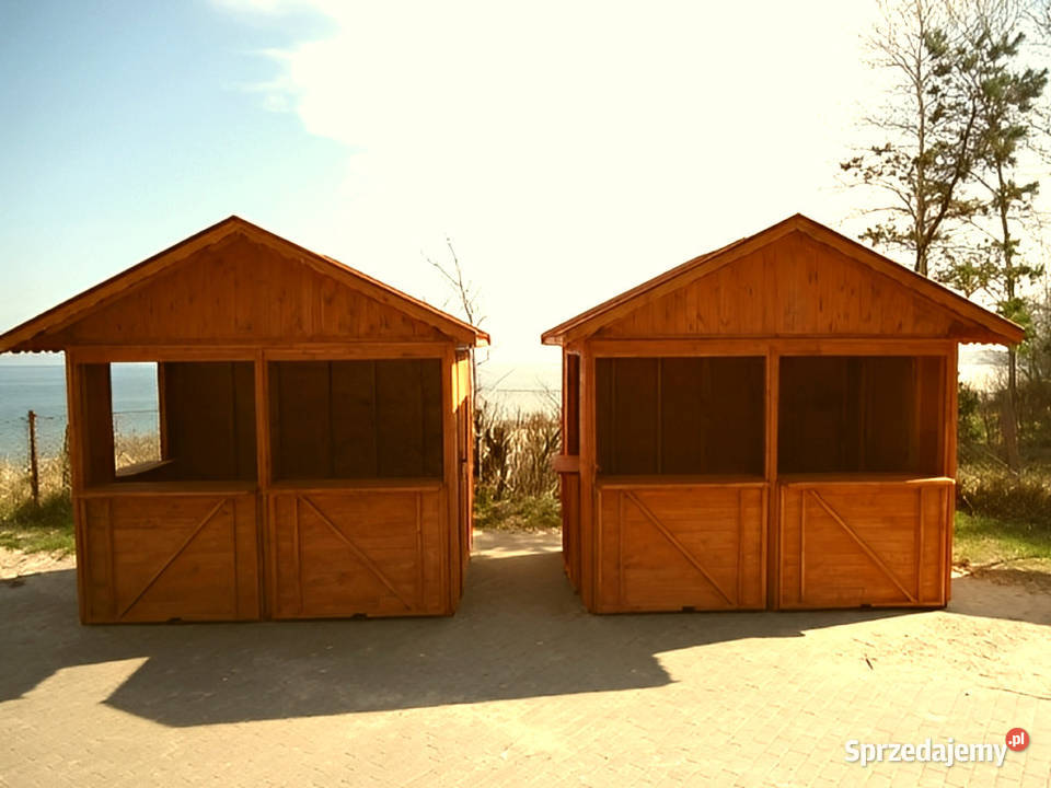 DOMEK HANDLOWY 3 DREWNIANY KIOSK SKLEPIK sprzedam