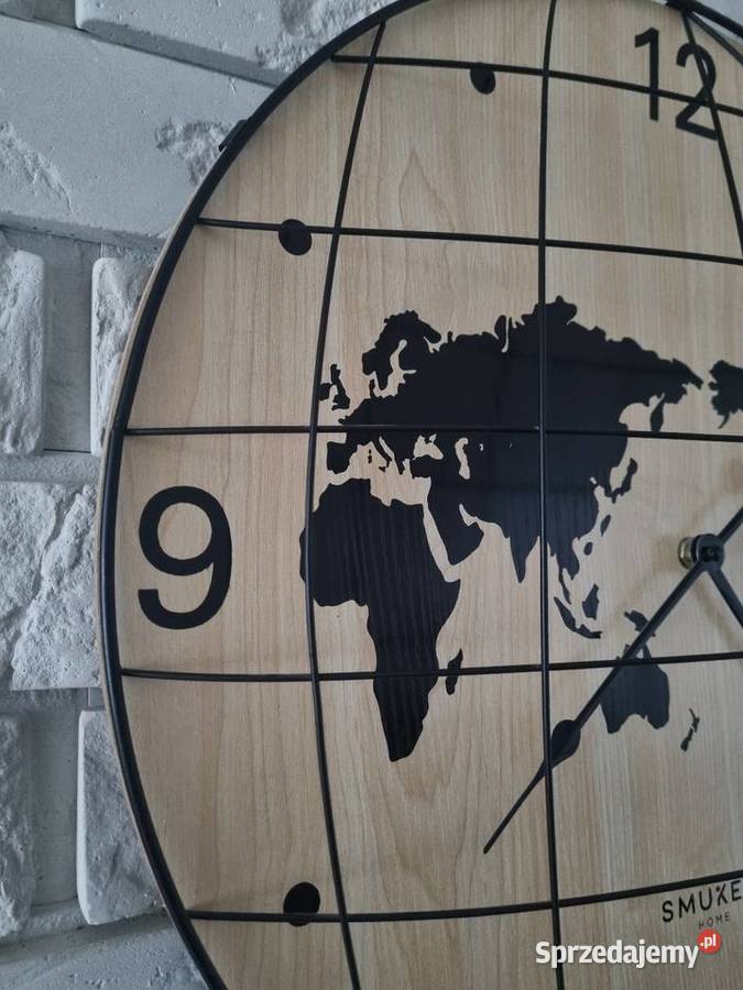 Zegar ścienny XL 3D rustykalna tarcza 50 Solnica