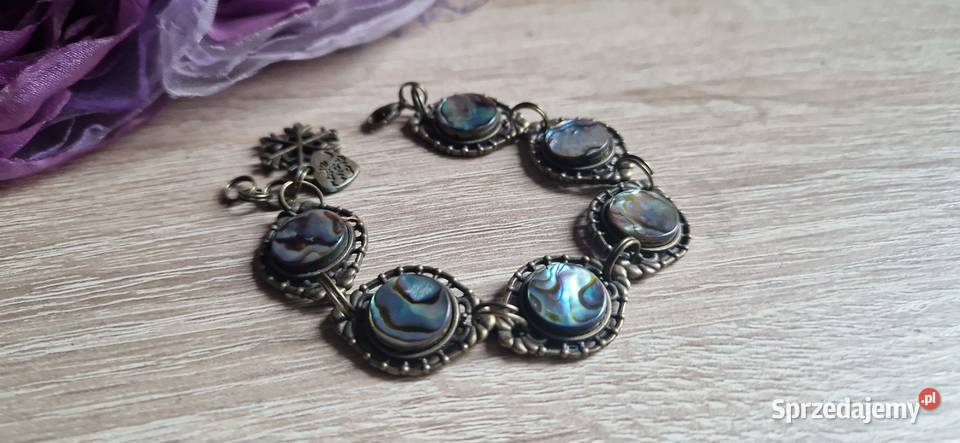 Muszla Paua Bransoletka vintage Bransoletki Bydgoszcz