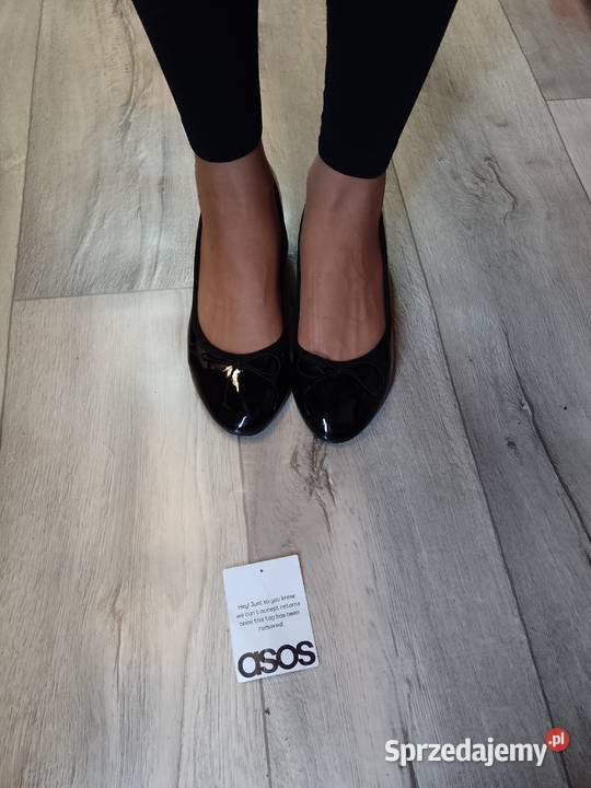 40 ASOS Design Czarne czółenka z Londynu na Czółenka Kraków