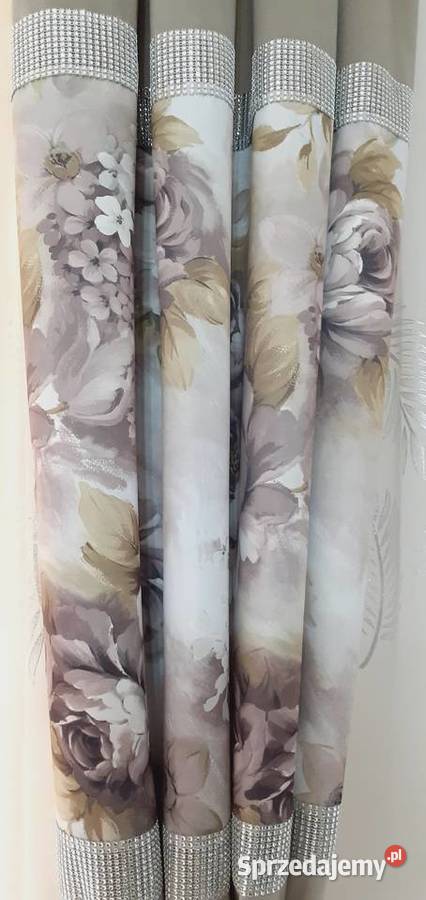 Zasłony velvet róże wielokolorowy Wystrój okien Mława sprzedam