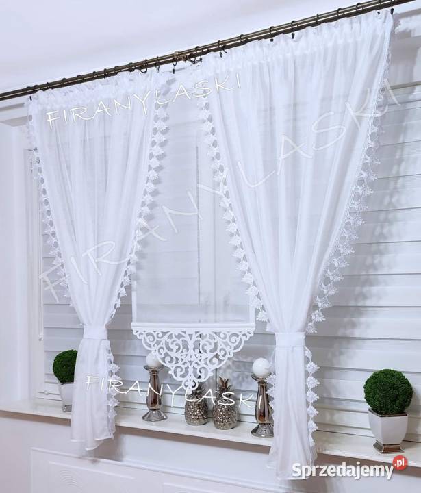 Panel Firany Gotowe Zasłony Zestaw komplet Firany lubelskie Lubartów