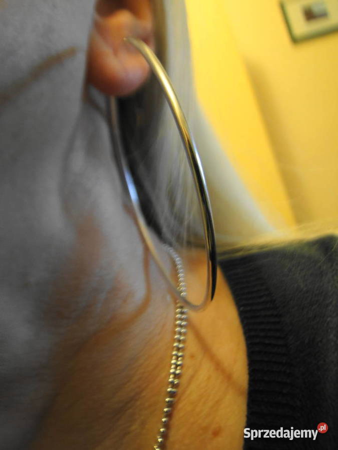 Wielkie koła kolczyki srebro 925 Warszawa