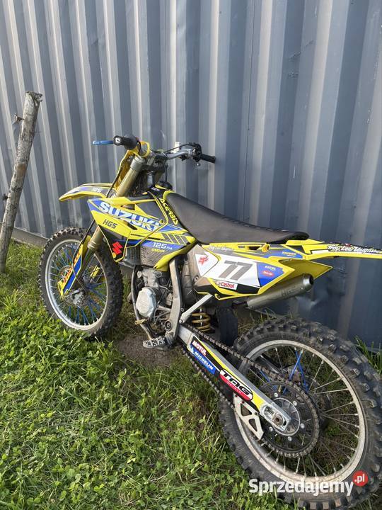 Suzuki RM125 06 świeży remont HGS Restyle kit żółty Choczewo