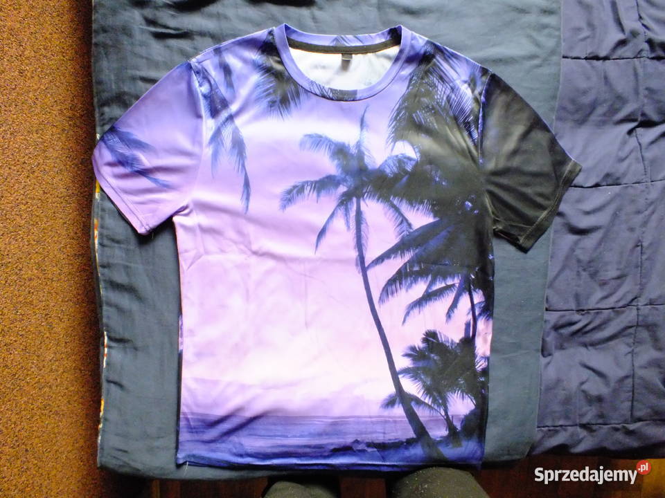 Sprzedam męską koszulkę w kolorze niebieskim Rozmiar XL Gdańsk