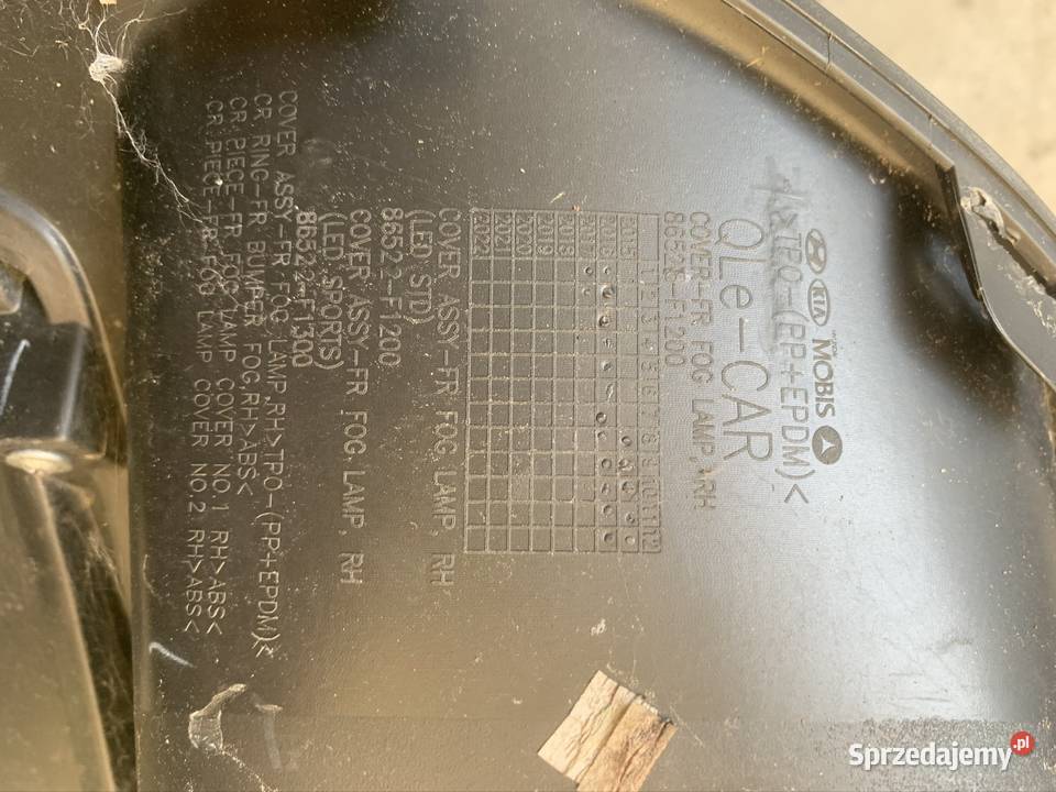 KIA Sportage kratki osłony halogenów osobowe świętokrzyskie Radlin