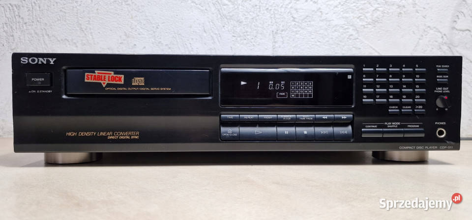 Sony odtwarzacz kompaktowy CD player CDP 511 Międzychód