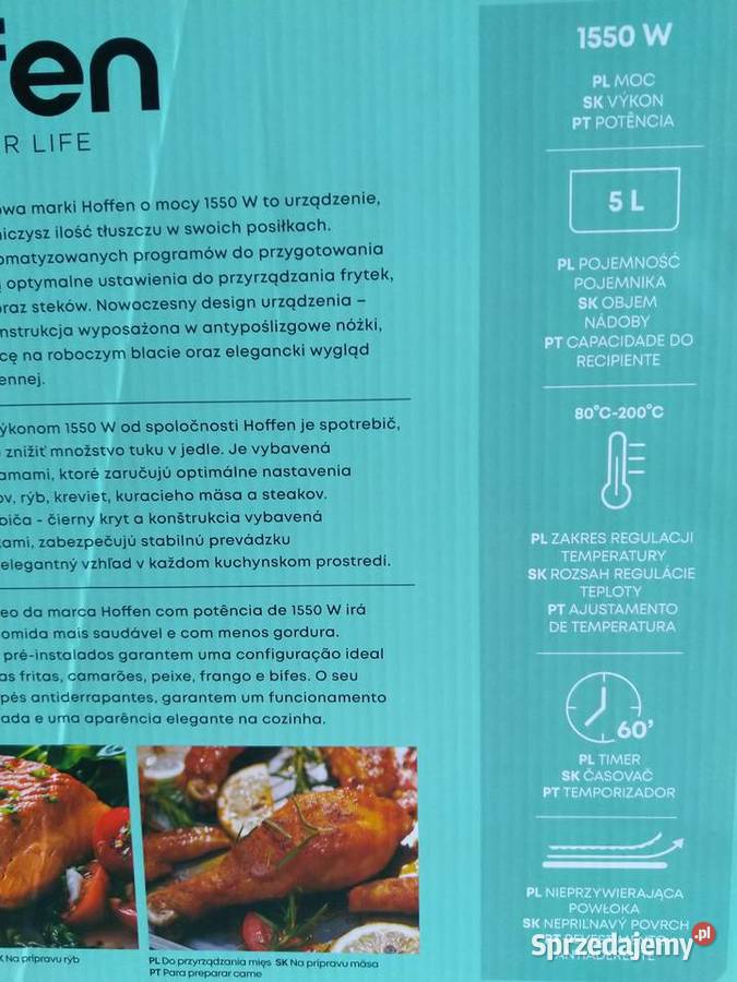 NAJTANIEJ Frytownica Beztłuszczowa 5L Dotykowy Zabrze sprzedam