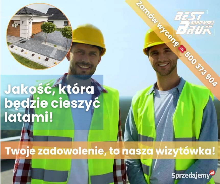 Kostka brukowa i ogrodzenia w ekspresowym tempie Jaktorów-Kolonia
