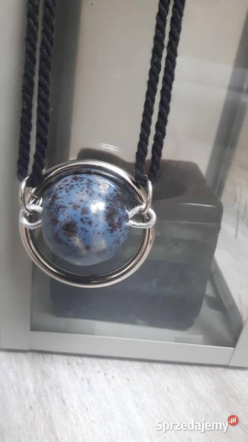 Naszyjnik ceramiczny ręcznie wykonany Otwock