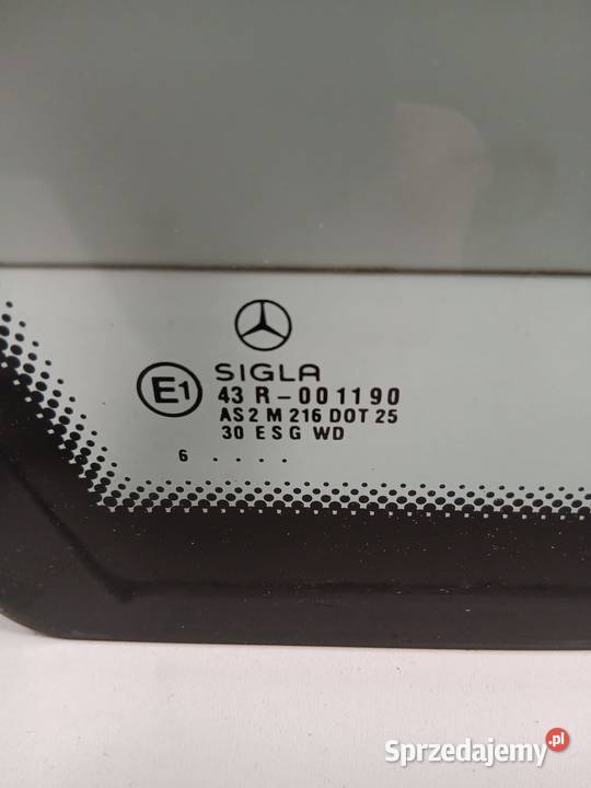 Szyba Karoseryjna Lewa Tylna Mercedes Eclass osobowe