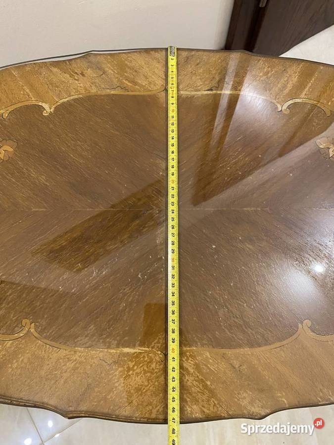 Stolik antyczny drewno szkło ława stolik kawowy Stoły, krzesła, biurka Bielany Wrocławskie