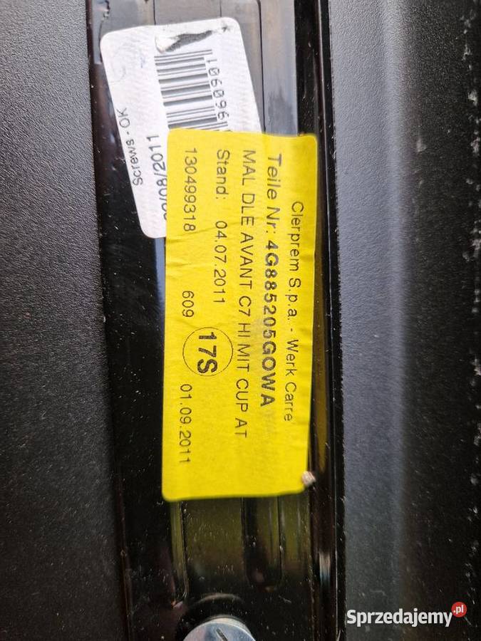 Podłokietnik kanapy tylnej a6 c7 Rzeszów