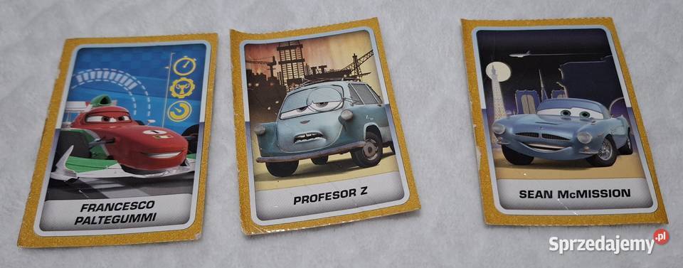 Karty Disney Cars 2 3 Profesor Sean Francesco Czeladź sprzedam