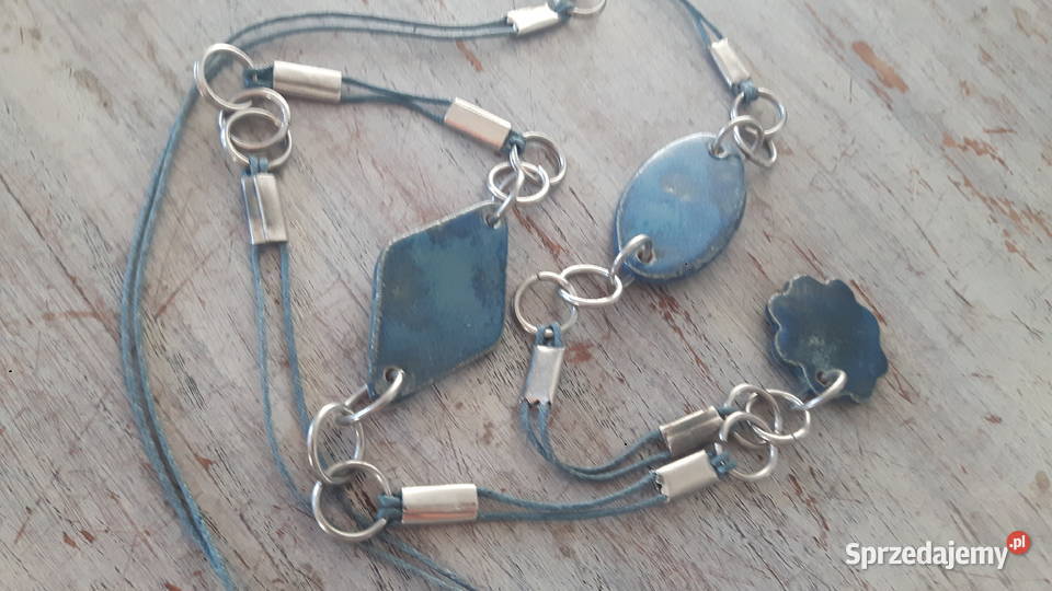 Naszyjnik ceramiczny ręcznie wykonany