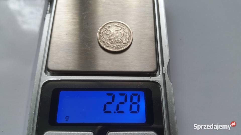 25 ORE 1899 Szwecja SREBRO RARYTAS Suszec sprzedam