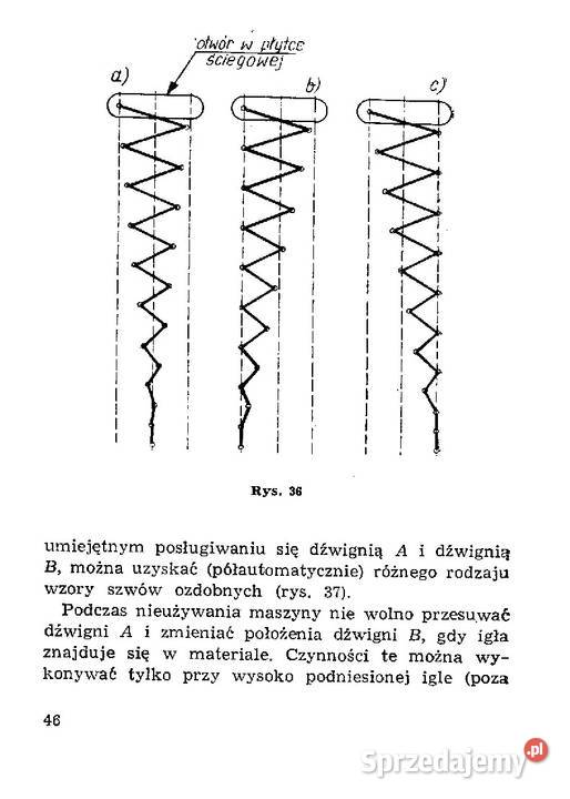 mszyna do szycia ŁUCZNIK 441 instrukcja obsługi podkarpackie Stalowa Wola