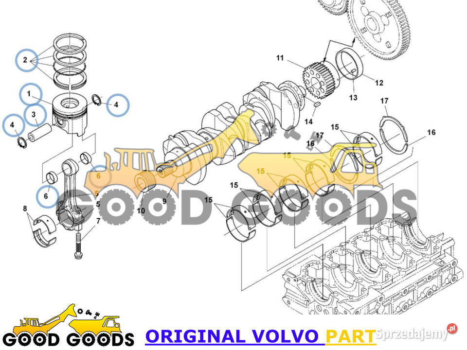 VOLVO TŁOK 9400 STD D33M L30G L35G 22915054 Władysławów sprzedam