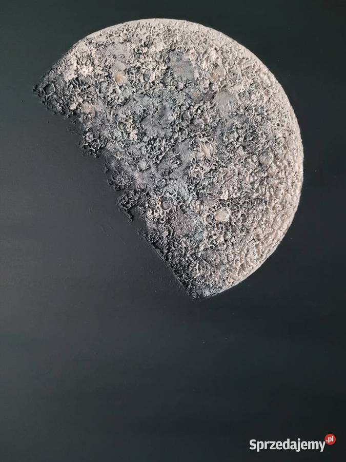 Obraz akrylowy ręcznie malowany MOON