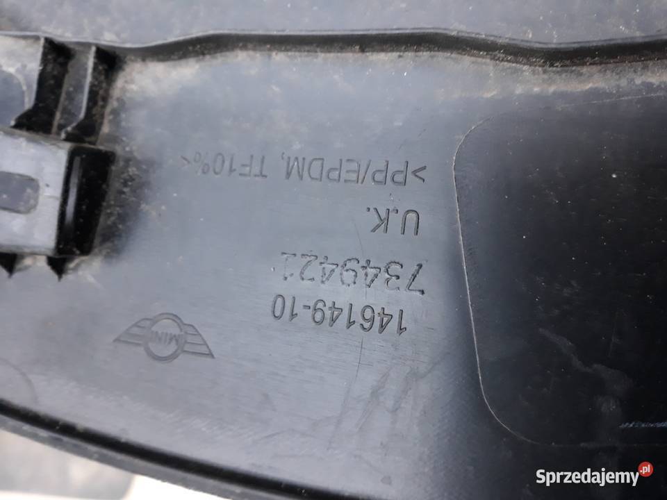 MINI COOPER R56 LISTWA BŁOTNIKA PRAWA PRZÓD Karoseria wielkopolskie