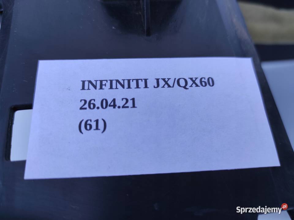 TUNEL ŚRODKOWY PODŁOKIETNIK INFINITI QX60 JX Nowy Tomyśl