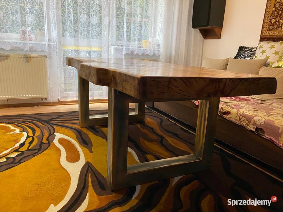 stół 300x100x7 monolit jesion żywica loft dąb Przysucha