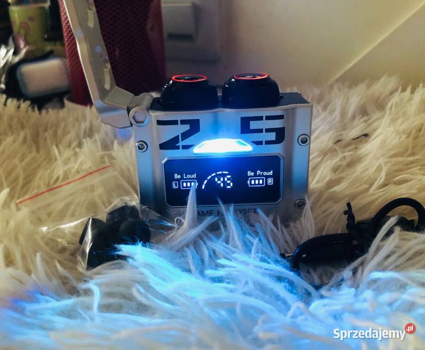 Słuchawki douszne bluetooth z power bankiem Łódź