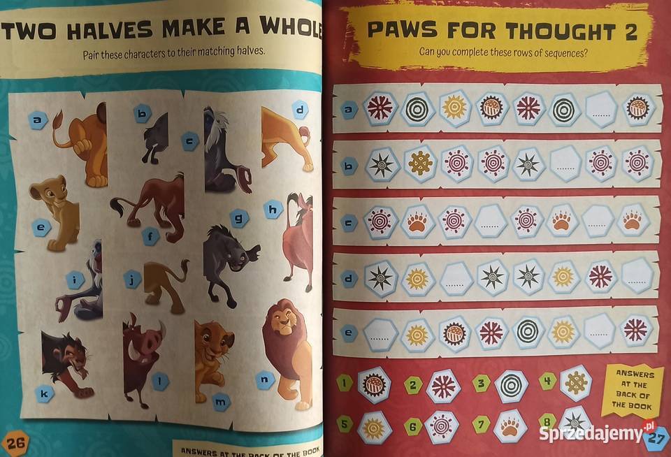 Naklejki Nalepki Król Lew 248 Naklejek Zadania sprzedam