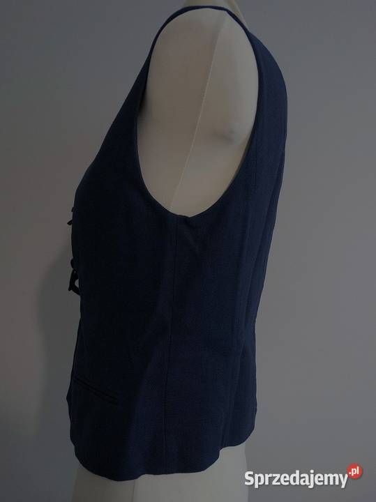 Kamizelka Garniturowa Lniana Len Wiskoza niebieski podlaskie Łomża sprzedam